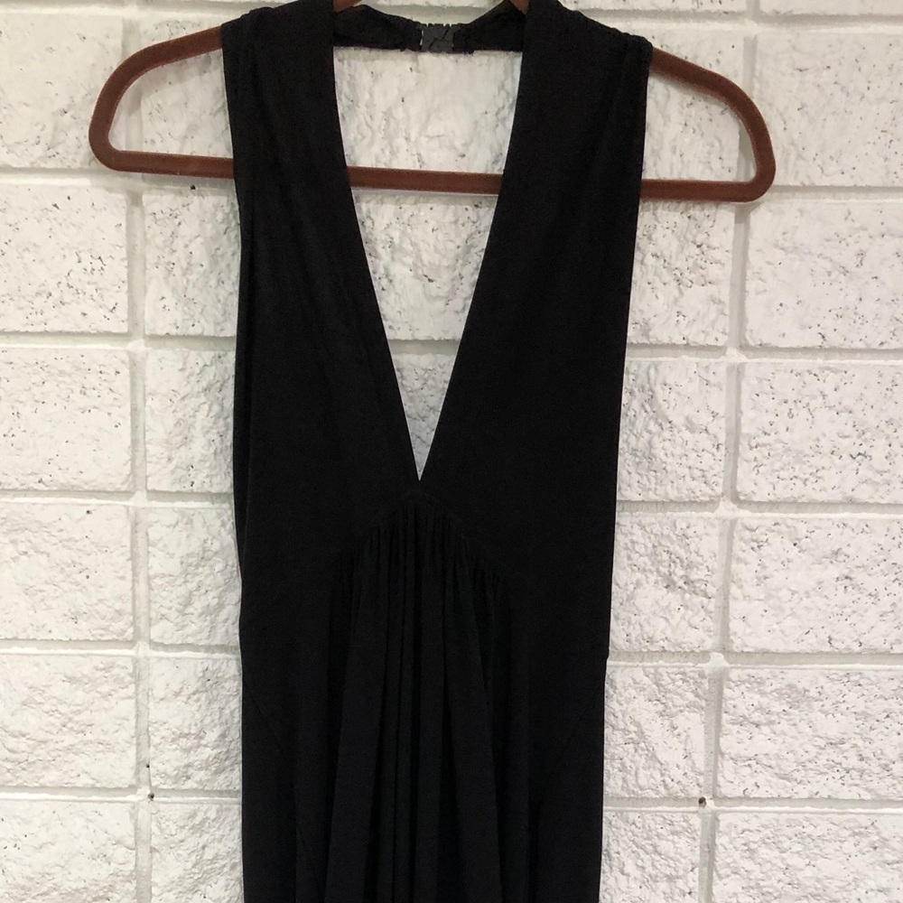 Kamali Kulture deep V backless knee length dress